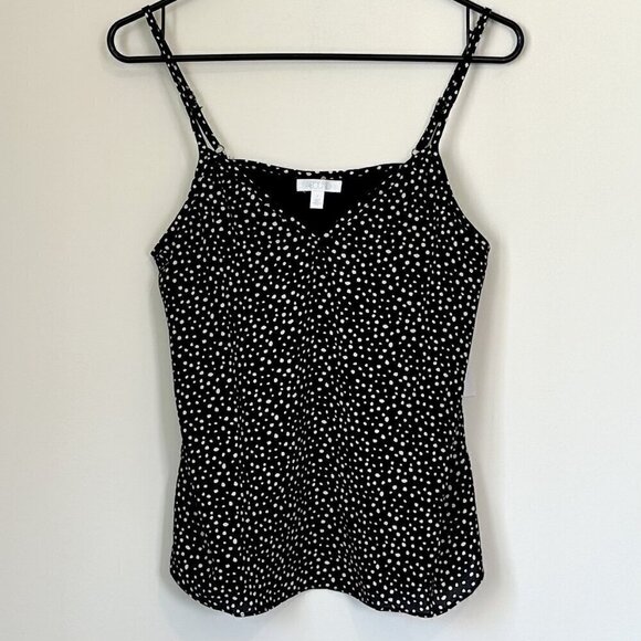 NWT Abound by Nordstrom Black Polka Dot Camisole - Size: Small - Picture 2 of 8